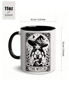 1 cốc cà phê Witchy 11oz, cách nhiệt, tái sử dụng, cốc gốm Halloween, đồ trang trí Halloween, trang trí mùa thu, chỉ rửa tay, trang trí phòng, cô dâu xác chết, tủ đông, cốc đa năng cho người lớn, lý tưởng cho Giáng sinh, Halloween, Phục sinh, Lễ tạ ơn, quà tặng sinh nhật, quà tặng ngày lễ, quà tặng Giáng sinh, đồ dùng nhà bếp, văn phòng học tập tại nhà, cốc du lịch đa năng - Nhiều màu - Xem 3