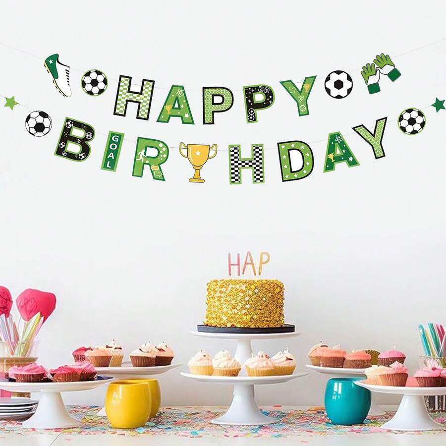 New Soccer Flag Pick 21pc/Bag, - Green - View 1