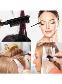 Conjunto De 3 Piezas De Herramientas De Peluquería Para Peinados, Que Incluye Cepillo Cardador, 3 Peines De Colores Para Teñir El Cabello, Cepillo De Cejas, Peine De Cola, Cepillo De Modelado Para Pelucas Y Conjunto De Herramientas Para Estilo De Cabello