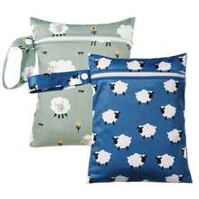 Waterproof Cloth Diaper Wet Dry Bags, Reusable Wet Bags For Swimsuits&Baby Clothes, Portable Wet Bag, With Zipper Closure And Handle, For Travel And Outdoor Use - Multicolor - View 10