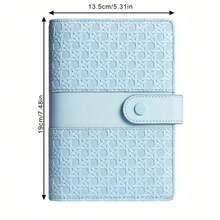 1pc Customized A6 PU Leather 6-Ring Binder Notebook Fashion Design Personal Notebook Cover Magnetic Closure Can Be Used For Cash Budget Storage & Photo Album For Women Wallet Mini Wallet Purse Wallet Wallet - Multicolor - View 11