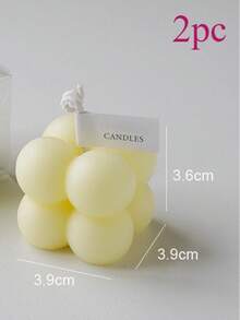 1/2/12pcs Mini Magic Cube Scented Candle,Handmade Bubble Shaped Candles Cute Aromatherapy Candles For Halloween,Spooky,Autumn,Festival,Holiday ,Winter,Holiday,Festival,Room Decor,Gifts Graduation,Candle Wholesale