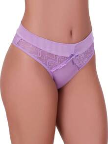 Panty Kit With Lace And Bow Detail - Nhiều màu - Xem 9