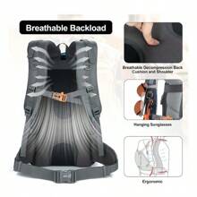 Rucsac de drumeție ușor și impermeabil de 30L, rucsac sport pentru bărbați și femei, geantă de călătorie în aer liber, rucsac de camping, cadou pentru drumeții iubitului, cadou de Ziua Tatălui tatălui