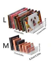 2pcs/1pc Eyeshadow Palette Organizer, Cosmetic Storage Box, Makeup Holder Display Stand, Suitable For Vanity, Bathroom Counter, Cabinet, Photography Props,Organizers,Drawer Divider,Organisation,Perfume