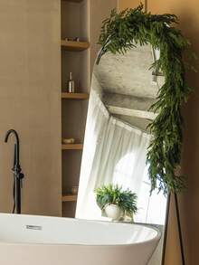 Christmas Dector Home Gift Artificial Norfolk Pine Garlands, Real Touch Winter Pine Garland, Green Artificial Greenery Garland For Table, Mantle, Wall, Indoor, Outdoor Christmas Decorations (Original Green)