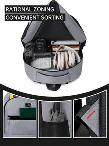 旅行笔记本电脑背包，商务防盗超薄坚固笔记本电脑背包，大学学校电脑包礼物，适合男女，适合 15.6 英寸笔记本电脑 - 彩色 - 查看 6