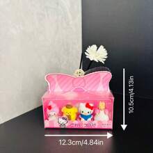 Sanrio 4pcs/Set Cute Sanrio Kuromi & Kitty Cat Themed Erasers, Creative Gift For Students,School Supplies,Back To School