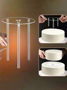 Kuchenhalter, Dessert-Tablett, Kuchenstapel-Ständer, Kuchendekoration Ständer Set, mehrstufiges Kuchentablett für Dessert-Präsentation und Obstständer, Geburtstags-Feiertags-Party Tisch DIY Kuchendekoration, Zuhause Partys und Sortierung Deko, Dessert-Präsentation, Familien-Geburtstags-Party Deko Lebensmittel-Tablett