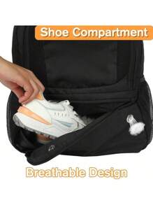 Nowa torba piłkarska z dwoma ramionami, plecak sportowy do koszykówki, siatkówki i innych aktywności na świeżym powietrzu, składana torba sportowa z wentylowaną przegrodą na buty i przegrodą na piłki, kieszeń na laptopa, odpowiednia do sportów zespołowych