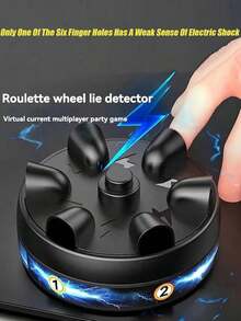 1 pieza Mini Detector de mentiras de seis dedos, Juego eléctrico de choque, juguete de broma novedoso - Multicolor - Ver 5