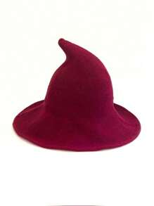 1. Spersonalizowany kapelusz czarodzieja na Halloween, duży cylinder retro dla kobiet, wełniany kapelusz, modny kapelusz na jesienne i zimowe przyjęcie świąteczne, dyniowy kostium wampira, jesień