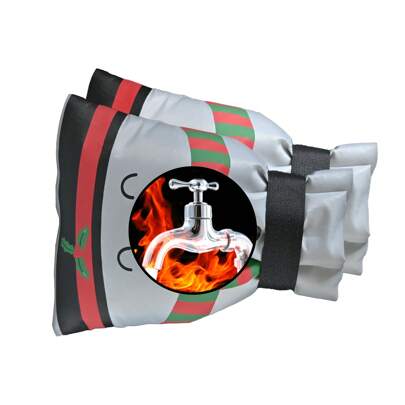 1pc Snowman Pattern Protective Outdoor Faucet Frost Cover Freeze Guard -Fabric Faucet Warmer Cover - Winter Faucet Water Pipe Frost Protection Cover - Reusable Filled Frost Protection Cover.