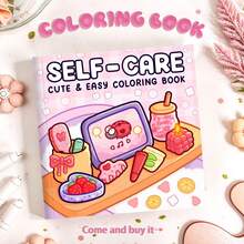 1本全新自爱涂色书 | 适合初学者描摹和涂鸦,缓解压力,包含可爱的小物件图案 | 成人涂色书,简约放松设计,可爱角色助你舒缓压力,厚实不透明,适合作为文具、学习用品,是送给女孩、情人节、新年等节日的绝佳礼物 - SELF CARE - 查看 3