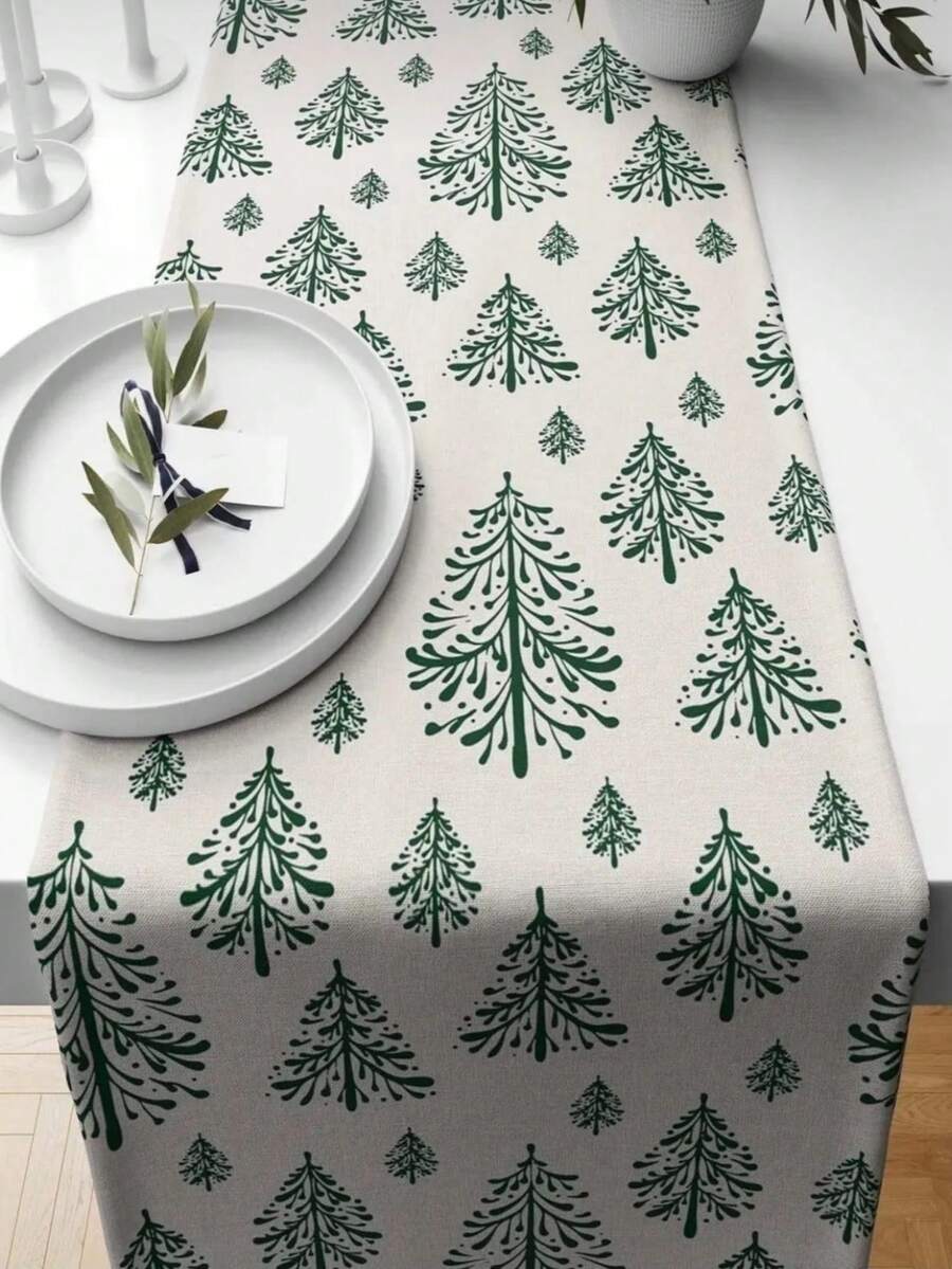 Made In Turkey - Elegant Table Runner 40x140 Cm – Modern Dining Table Decoration - Creamy White - View 1