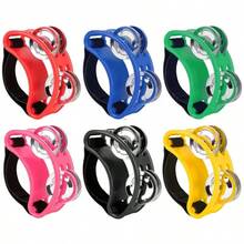 1 件装双排脚铃卡洪鼓邦戈鼓卡洪鼓脚铃架打击乐器 - 彩色 - 查看 10