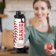 1 件 27 盎司定制运动杯，带腋下主题印花，自定义名称，自选图案，自定义号码，适用于冷热，手感舒适，适合赠送家人和朋友，适用于各种场合