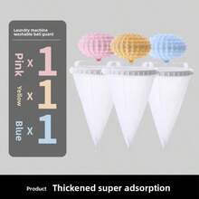 iDestry Waschmaschinenfilter Bildschirm Anti-Verwicklung Anti Klebende Entfernung Haar Saugen Reinigung Schwimmende Objekte Flecken Wäsche Kugel