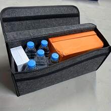 1 件汽车后备箱整理盒，多隔层折叠储物袋，带人体工程学手柄 - 耐用内饰配件，适用于 SUV、轿车、卡车 - 彩色 - 查看 2