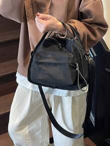 简约轻便休闲包，时尚百搭，女士斜挎包，日常纯色大容量，时尚单肩手提包，通勤包，适合工作通勤和户外购物