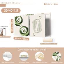 2 Stücke/Set ungerahmte grüne Gepard Glückszahl 8 Billard Y2K Preppy Kunstplakate ästhetische kleine Raumdekoration bunte Leinwanddrucke minimalistische Wandkunst für Studentenwohnheime, Studentenappartements, Wohnzimmer, Schlafzimmer, moderne Wohndekoration, Poster, Wandkunst, Raumdekoration, Herbst, Halloween, modern, Zitate (optionaler Rahmen)