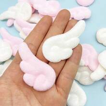 10 件/包毛绒天使翅膀装饰配件、DIY 发夹、头饰、服装胸针用品