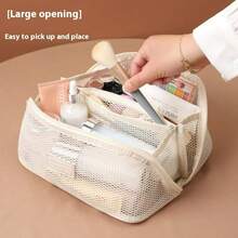 Uma bolsa de higiene pessoal multifuncional, de alta capacidade e de alta qualidade, portátil, com compartimentos separados para viagens