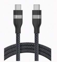 anker A82E2車載快充線 Type-C接口智慧快充 抗拉防爆裂編織材質 萬次彎折測試 適合車載及家用 - 黑色 - 查看 1