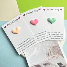 1/6 قطعة، بطاقة تهنئة بقلب ماكرون على شكل قلب، هدية من الراتنج، أعطها لأفضل الأصدقاء - تذكار جميل للأصدقاء الإناث. هدية لفتة حلوة، عناق بطاقة الحب، هدايا عيد الحب الرائعة. تذكاراً للصداقة الأنيقة، مفاجأة سنتيم، يجب أن يكون لديك لأفضل التجمعات الرومانية أو التجمعات