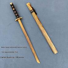 2026新款木剑带鞘，日本武士木剑，竹木材质 - 生日礼物、复活节礼物、情人节礼物、礼品、玩具、新品畅销、新品热销、新品上市、新款玩具、情侣玩具、角色扮演玩具、创意玩具、情侣礼物、舞台表演道具、日本武士刀 - 彩色 - 查看 7