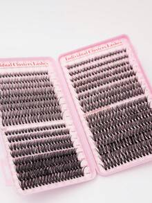 640PCS D Curl Clusters False Individual Lash Eyelashes Extensions 10-16mm Lash Mix, Large-Capacity Cluster Fake Eyelashes 10D 20D Mixed Style Segment Lash Book, D Curling Lash Eyelashes Extension, Volume Lashes Eyelash Extensions Wispy For Self Application At Home Daily Wear, Easy To Use Lash Clusters, Eyelash Clusters, Individual Eyelashes, Lashes, Fake Lashes - D - View 6