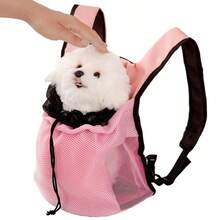 Small Pet Outdoor Backpack, Breathable Mesh, Adjustable Top Opening, Cat & Dog Portable Carrier Cat Carrier Cat Backpack Bike Trailer - Multicolor - View 5