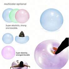 2 piezas de globos inflables extra grandes, se pueden inflar o llenar de agua, bola de burbujas transparente rebotable, globo de agua jumbo, globo inflable jumbo con bomba - Multicolor - Ver 4