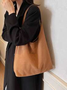 女士绒面革包 棕色绒面革包 绒面革流浪包 复古绒面革休闲包 绒面革单肩包 休闲流浪包 绒面革手提包 - 女士单肩包，带绒面革手提包选项 女士绒面革包 - 棕色绒面革手提包和单肩包，带拉链钱包，最新时尚女士绒面革包 女士秋季服装 - 彩色 - 查看 6