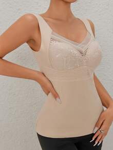 女士双面保暖加厚内衣背心，保暖舒适，适合秋季/冬季穿着。