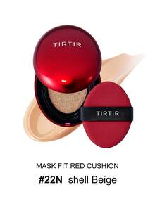 TIRTIR Red Cushioned Foundation Air Cushion, Lightweight Concealer Lasting Light Weight Semi-Matte 18g - 22N Shell Rice - View 10