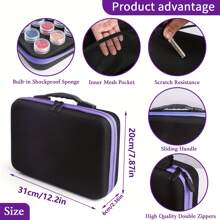 30/60/120 Grids DIY Diamond Painting Beads Storage Box Kit Large Capacity Set With Accessories Mosaic Storage Bag, Diamond Embroidery Mosaic Handicraft Tool Set