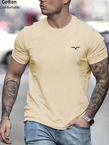 maglietta unisex in cotone con costine, design grafico minimalista, stampa di pipistrelli, top casual corto unisex sportivo, alla moda, comodo e morbido, adatto per primavera/estate e tutte le stagioni