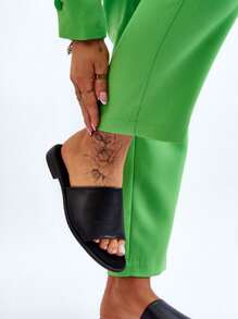 Women's Casual Flat Slip-On Slippers For Everyday Wear - Black - View 2