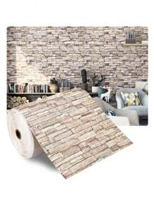 3D Brick Wallpaper Stickers, Self-Adhesive Foam Wall Tiles, Waterproof And Moisture-Proof, Home Decoration Wall Panels, Peel And Stick, Easy To Clean And Cut, Suitable For Living Room, Bedroom, Dormitory, Renovation