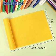 GDGDSY 7pcs Felt Fabric Sheets 8x35 Inch Assorted Colors - Fabric Sheet For Crafts Sewing , Patchwork, Decoration.