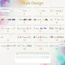 Personalisierter weißer Acryl Lineal, Lineal mit Lesehilfe, Aufnahme Leselineal, Schulanfang, Lehrergeschenk, Schülergeschenk, einzigartiges Geburtstagsgeschenk