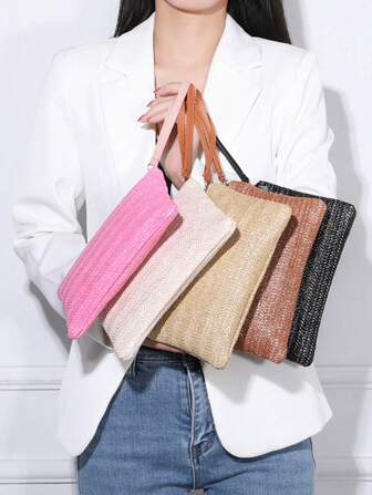 Nuevo bolso de embrague para mujer, versátil y de gran capacidad, ultraligero y delgado