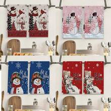 2 buc prosoape de mână super moi din seria Crăciun, poliester ultra moale, lavetă țesută pentru spălat vase, spălare manuală, decor modern cu stil rustic, cadou pentru vecini, produse de curățenie, prosoape de mână pentru decor de bucătărie