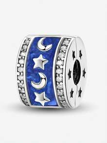 1 件时尚拥抱树懒珠饰适合女士手链手镯 DIY 珠宝制作和日常服装搭配珠宝装饰适合女孩 - 銀色 - 查看 18