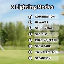 太阳能仙女灯 - 8 种模式，户外串灯适用于花园、阳台和树木装饰 - 非常适合圣诞节、万圣节、感恩节和婚礼防水 IP54 万圣节装饰圣诞装饰感恩节婚礼家居装饰家居装饰秋季装饰秋季装饰生日装饰礼品派对用品室内室外花园节日装饰墙面装饰万圣节装饰品