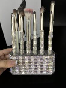 1pc Rhinestone 26-Hole Acrylic Transparent Nail Art Organizer Holder - Multicolor - View 5