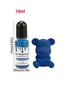 10ml/瓶 24色石膏著色樹脂染料，水溶性濃縮顏料，適用於混凝土水泥模具製作、DIY手工皂著色、蠟燭製作染料顏料 - 彩色 - 查看 7