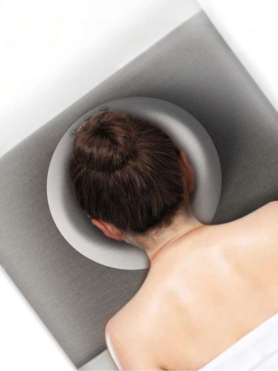 美容院专用枕，美容床专用枕，按摩床专用枕，U型枕，记忆海绵面垫，办公室、学校午休枕，居家、旅行枕。节日礼品。（粉色、灰色、蓝色） - 彩色 - 查看 1