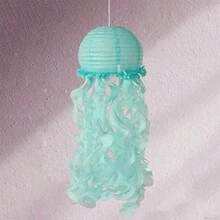 Hanging Jellyfish Paper Lanterns Under The Sea Decorations For Birthday Baby Shower Ocean Themed Party Supplies - Màu xanh lam - Xem 4